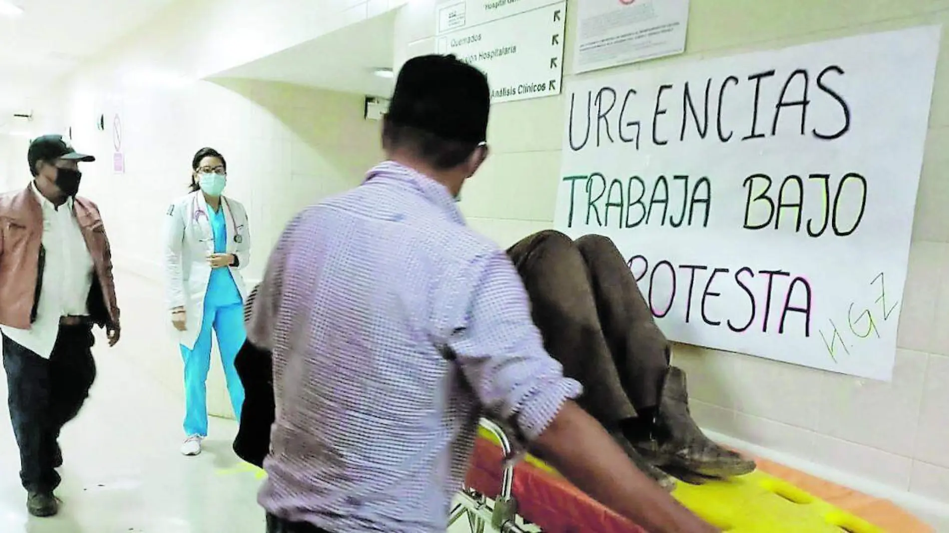 Servicio bajo protesta en el hospital general